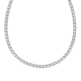 Bella Tennis Necklace in Silver