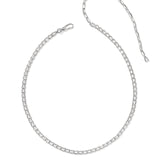 Bella Tennis Necklace in Silver