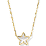 Cassidy Short Pendant Necklace in Mother Of Pearl