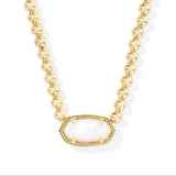 Elisa Beaded Necklace in Mother Of Pearl