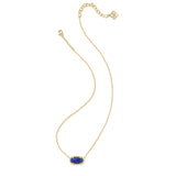 Elisa Pendant Necklace in Indigo Kyocera Opal