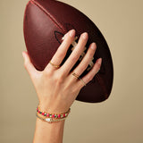 Cheer Stretch Bracelet in White Mother Of Pearl