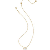 Ghost Short Pendant Necklace in White Mother Of Pearl