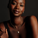 Ghost Short Pendant Necklace in White Mother Of Pearl