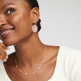 Lillia Butterfly Strand Necklace in Pink Enamel