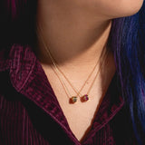 Color Theory Charm Necklace in Sky Blue