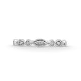 Pre-Owned Jared 1/10ct tw Diamond Stacking Ring in 10k White Gold