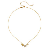 Commence with Clarity White Topaz Lotus Petal Necklace