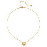 Lotus Necklace in Red Garnet