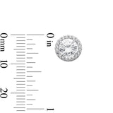 Kate Studs in Clear & Silver Plating