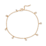 Water Resistant CZ Anklet