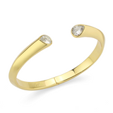 Celine Cuff in Gold & CZ