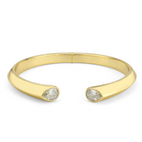 Celine Cuff in Gold & CZ