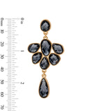 Layla Statement Earrings in Deep Gray