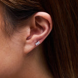 Marquise 0.5ct tw Lab-Grown Diamond Studs in Silver