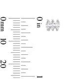 Marquise 0.5ct tw Lab-Grown Diamond Studs in Silver