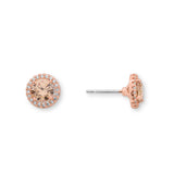 Kate Studs in 14k Rose Gold Plating & Champagne