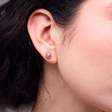 Kate Studs in 14k Rose Gold Plating & Champagne