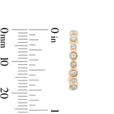 Water Resistant Bezel CZ Hoops