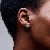 Kate Studs in Light Blue