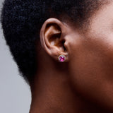 Kate Studs in Blue & Purple