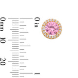 Kate Studs in Light Pink