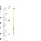 Lindsey Thin Hammered Hoops in Semi Matte 12k Gold Plating