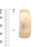 Elle Gradual Hoops in Semi Matte 12k Gold Plating