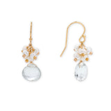 Marnie Drops with Cultured Pearl and Green Amethyst