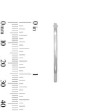 Everyday 24mm 10K White Gold Hoops