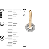 Layla Round Charm Huggies in 18k Gold Plating & CZ