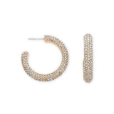 Blake Pave Hoops in Gold
