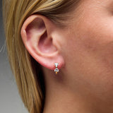 Bow Huggies in 14k Gold Plated over Sterling Silver