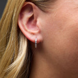 Star CZ Hoops in Silver