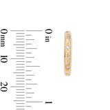 Star CZ Hoops in Gold