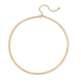 Medium Snake Chain Necklace in 18k Gold Plating over Sterling Silver