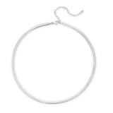 Medium Snake Chain in Rhodium Plating over Sterling Silver