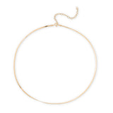 Thin Snake Chain Necklace in 18k Gold Plating over Sterling Silver
