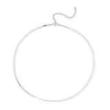 Thin Snake Chain in Rhodium Plating over Sterling Silver