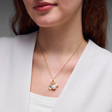 Annika Pendant with Cultured Pearl & Green Amethyst