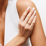 Aura Opal CZ Crown Ring Set