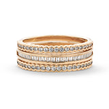 Layla Delicate Ring Stack in 18k Gold Plating & CZ