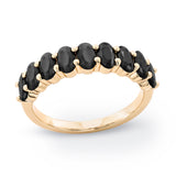 Emily Half Eternity Ring in Black