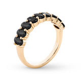 Emily Half Eternity Ring in Black