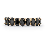 Emily Half Eternity Ring in Black