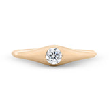 Parker 0.18ct tw Lab-Grown Diamond Signet Ring in 18k Gold Vermeil