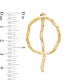 Aspen Front and Back Earrings in Gold