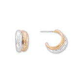 Iris Mixed Metal Hoops