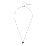 Arlo Stone Necklace in Silver