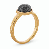 Azalea Textured Stone Ring